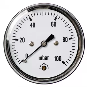 Magnum Manometr 63 mm do reduktorów 600 mbar z przyłączem tylnym G1/4