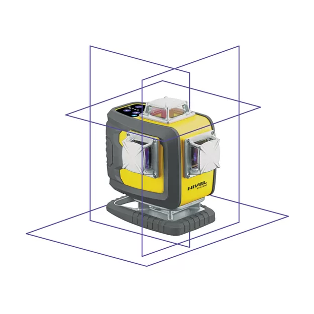 Nivel Multi-laser krzyżowy CL4D-P fioletowy 4x360° Bluetooth