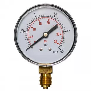 Magnum Manometr 63 mm do reduktorów 0-2.5 bar z przyłączem dolnym G1/4